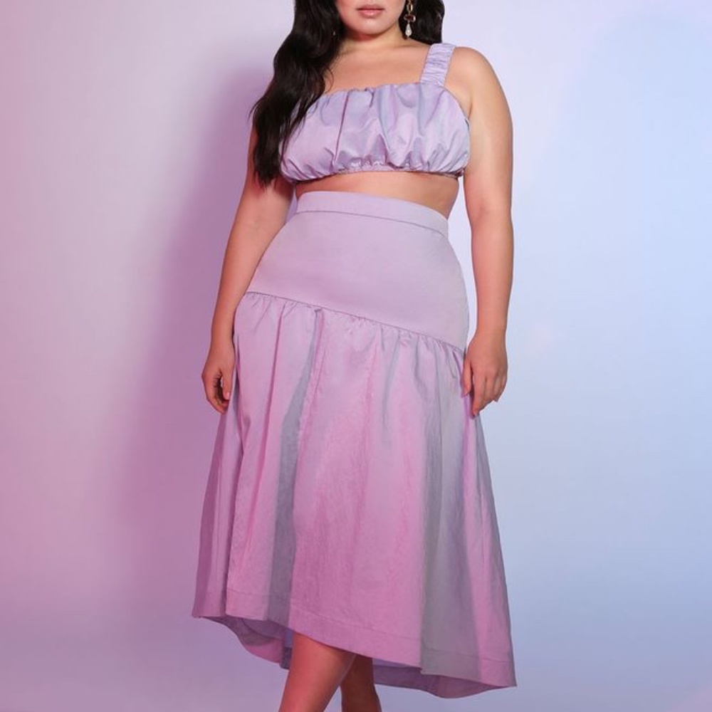 Eloquii Purple Heather Trumpet Skirt. Size 20